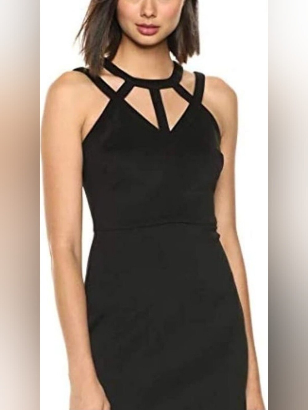 Guess Scuba Dress With Cutout Neckline Size 6